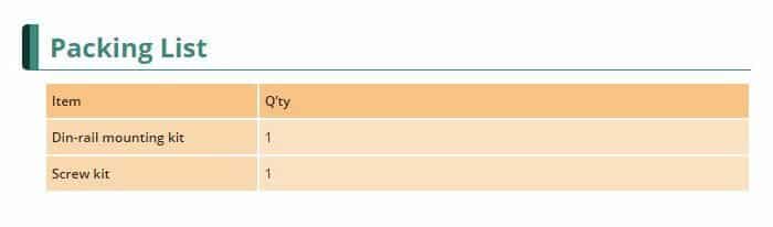 DRPC-230-ULT5 monteringsinformation