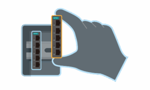 Unmanaged switch til kontrolpaneler
