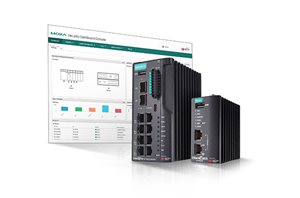 Moxa industriel cybersikkerhed løsning med EtherCatch, EtherFire og SDC overvågning